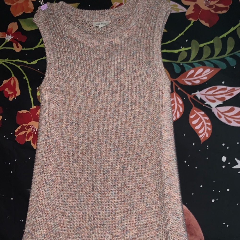Ella Moss Knitted tank, multi colored, size L